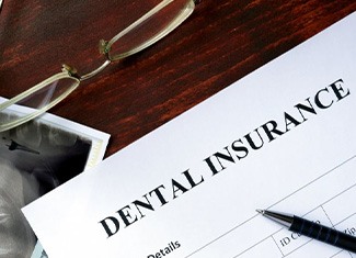 Dental insurance form sitting on a desk
